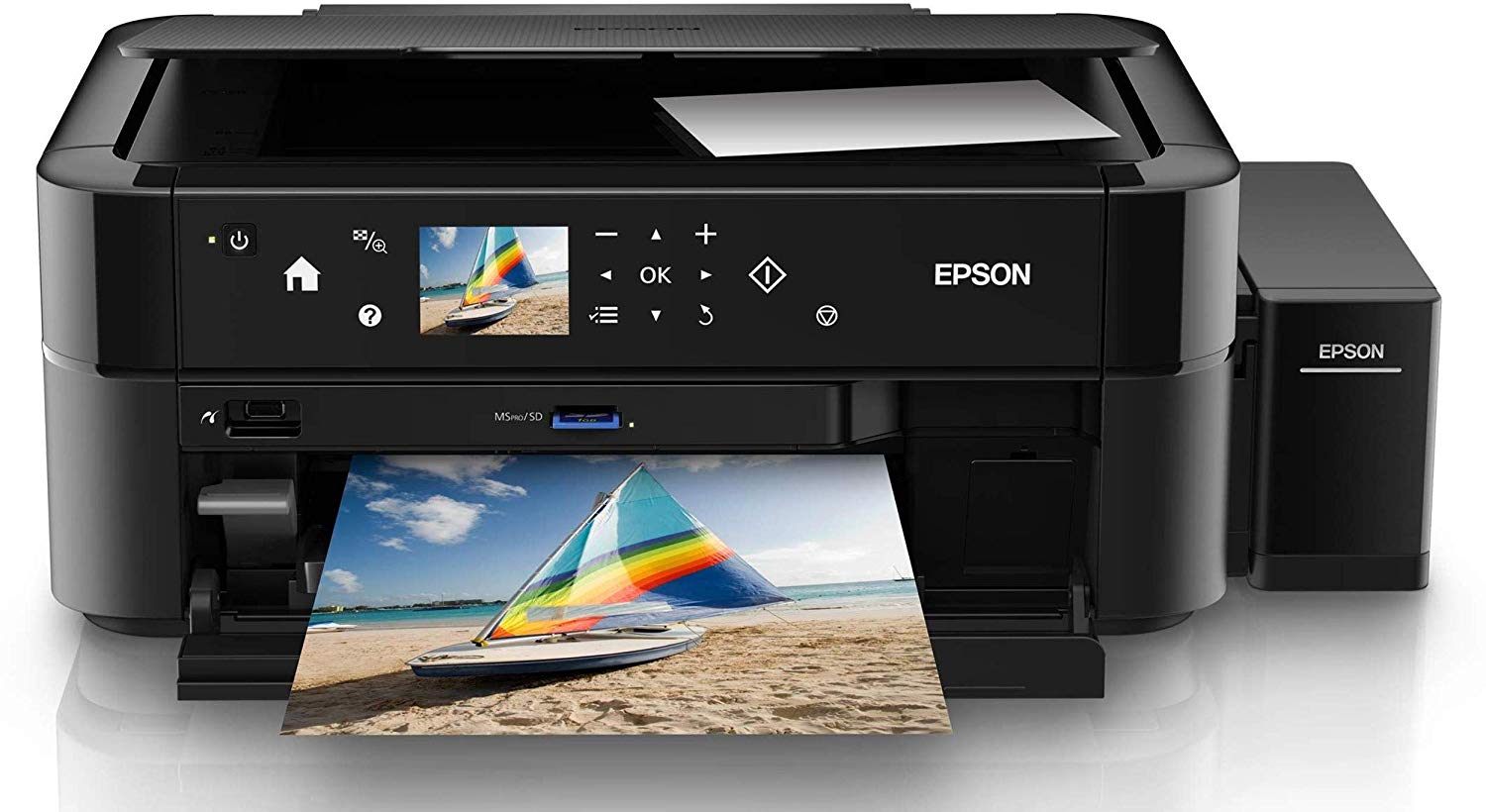 Epson L850 Imprimante multifonctions couleur jet d'encre 216 x 297 mm (original) A4-Legal (support) Epson L850 Imprimante multifonctions couleur jet d'encre 216 x 297 mm (original) A4-Legal (support)